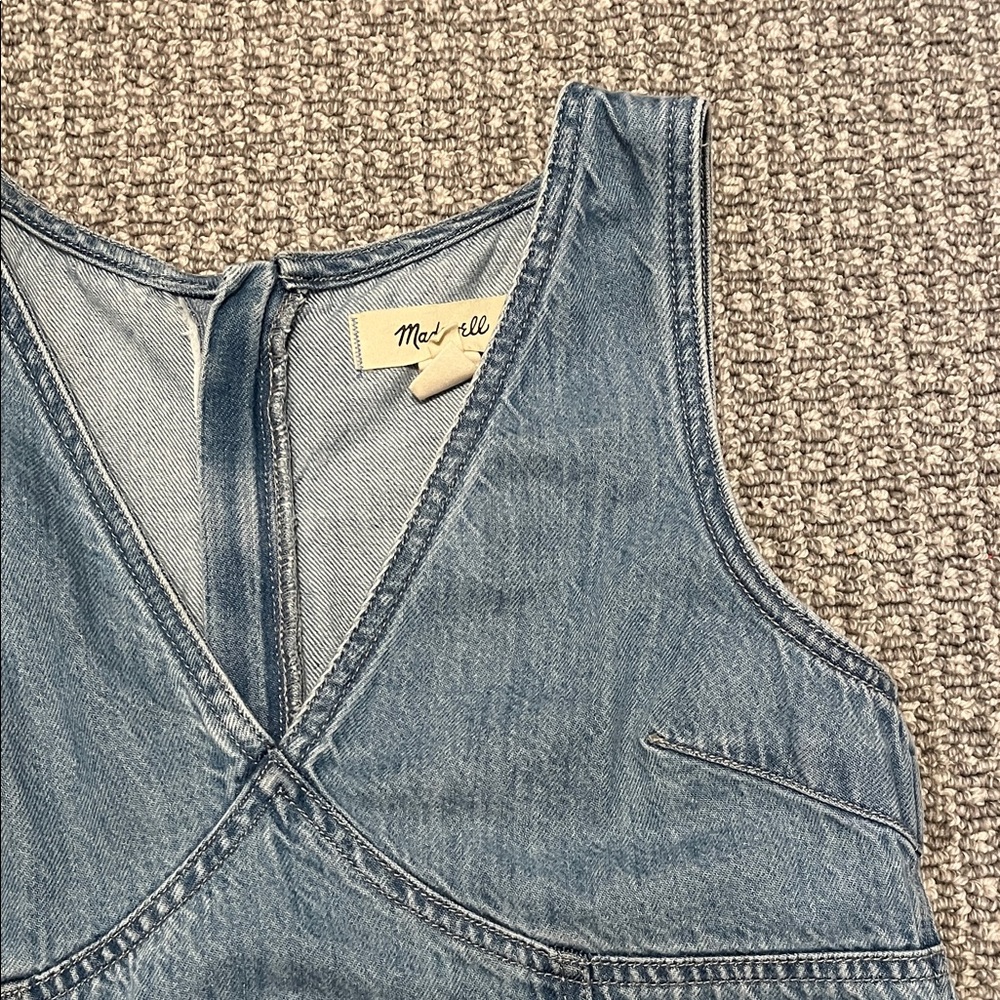 Madewell Blue Denim Sleeveless Top - Picture 2 of 5
